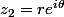 z_2 = r e^{i \theta} 
